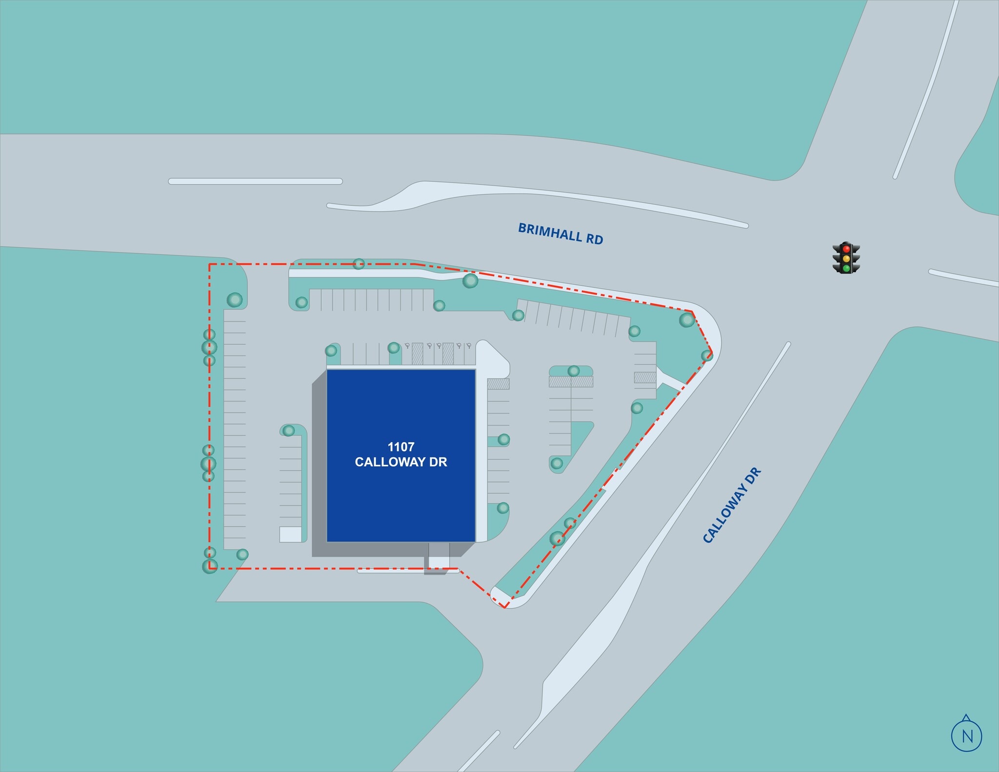 1107 Calloway Dr, Bakersfield, CA for lease Site Plan- Image 1 of 1