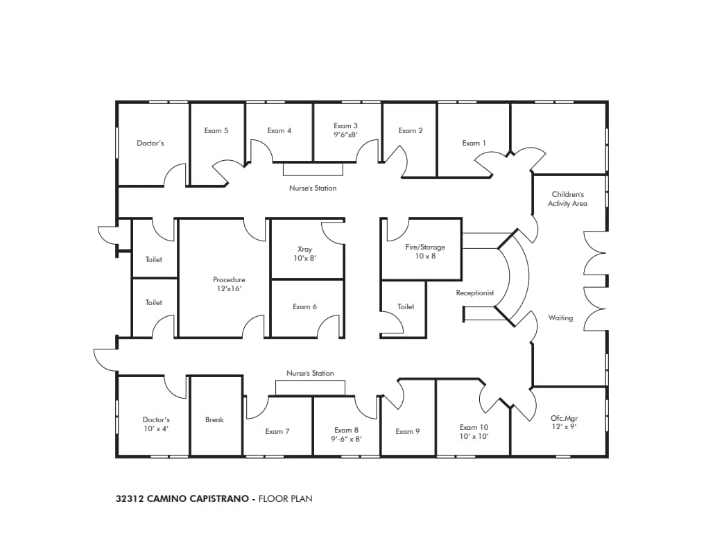 32312 Camino Capistrano, San Juan Capistrano, CA for lease Floor Plan- Image 1 of 2