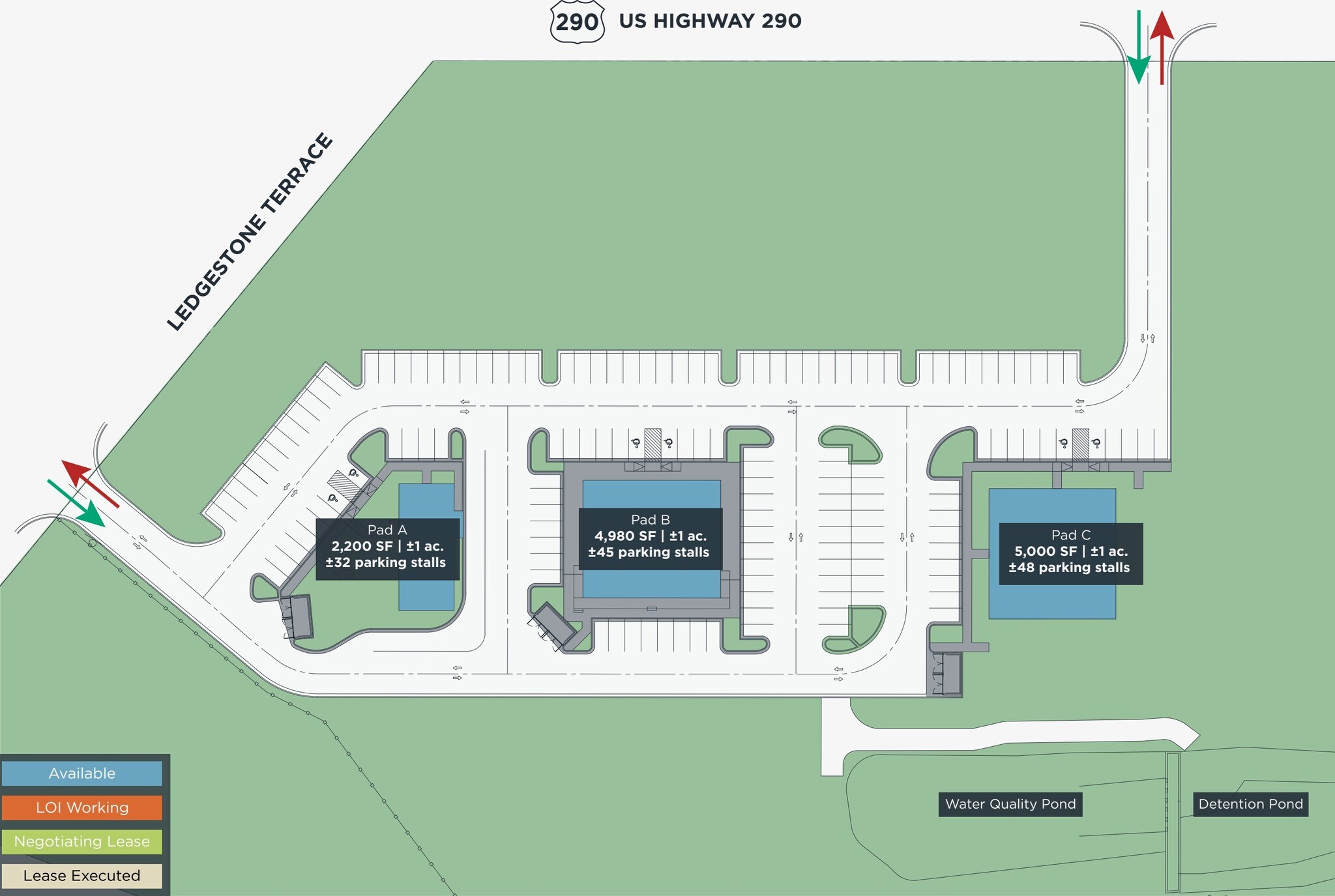 9209 Ledgestone Ter, Austin, TX for lease Site Plan- Image 1 of 2