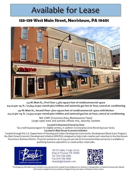 133 W Main St, Norristown, PA for lease - Building Photo - Image 2 of 15