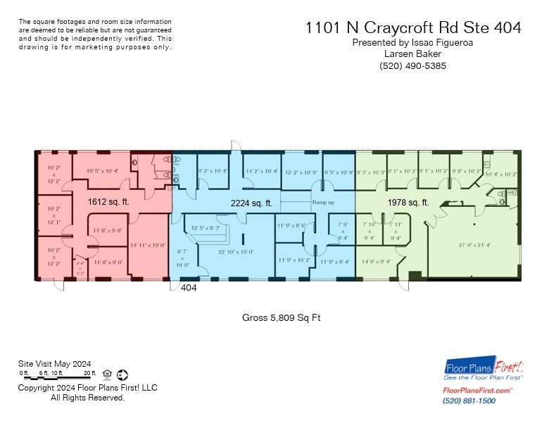 1011 N Craycroft Rd, Tucson, AZ for lease Floor Plan- Image 1 of 1
