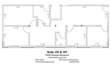 15600 Wayzata Blvd, Wayzata, MN à louer Plan d’étage- Image 1 de 1
