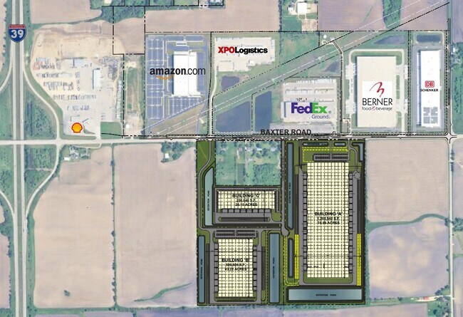 Plus de détails pour I-39 & Baxter Rd, Cherry Valley, IL - Industriel à louer