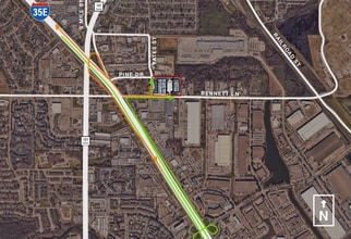 421 Bennett Ln, Lewisville, TX - Aérien Vue de la carte