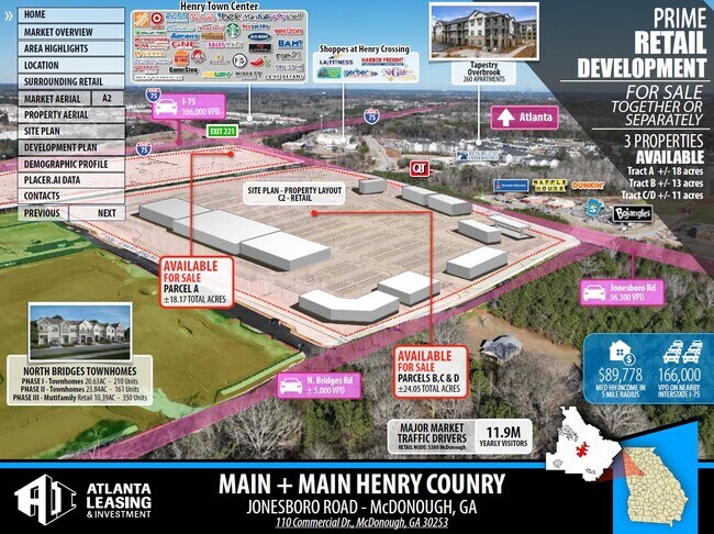 Plus de détails pour 110 Commercial Dr, McDonough, GA - Terrain à vendre