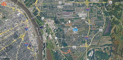 1002-1100 Camp Jackson Rd, Cahokia, IL - AÉRIEN  Vue de la carte - Image1