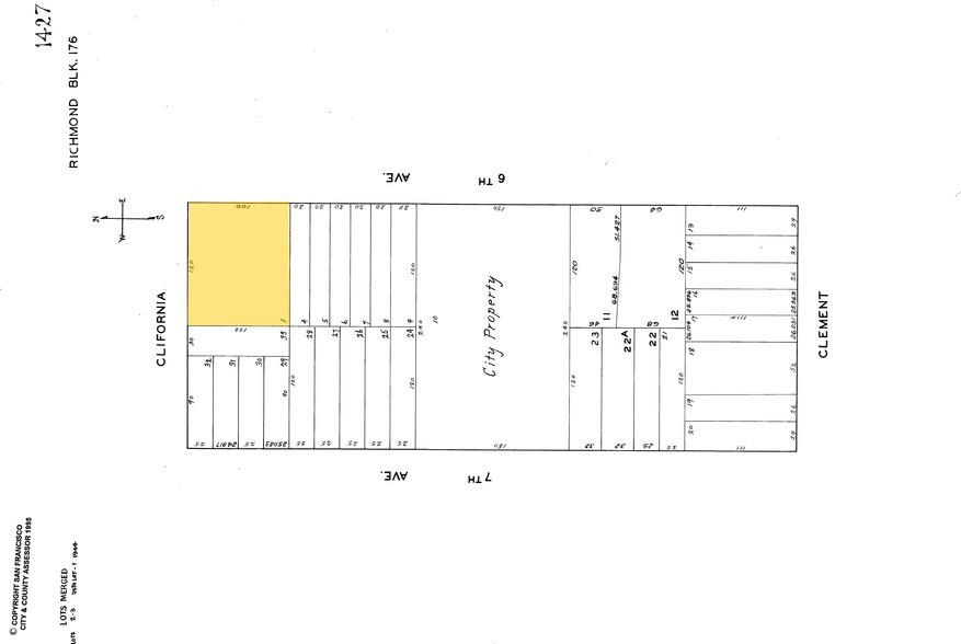 4405-4429 California St, San Francisco, CA à louer - Plan cadastral - Image 2 de 2