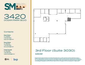 3420 Ocean Park Blvd, Santa Monica, CA for lease Floor Plan- Image 1 of 4
