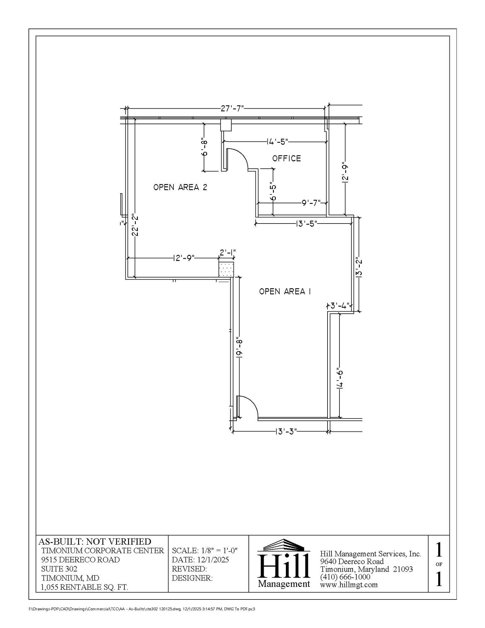 9515 Deereco Rd, Timonium, MD for lease Floor Plan- Image 1 of 1
