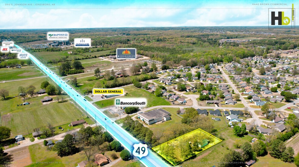 5910 E Johnson Ave, Jonesboro, AR for sale - Aerial - Image 2 of 6