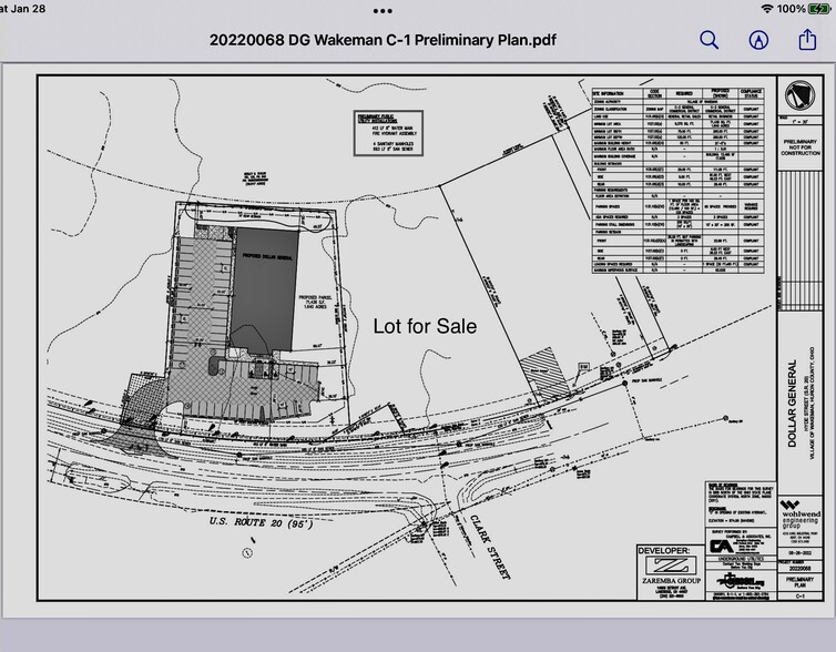 US State Route 20 (Hyde Street), Wakeman, OH for sale - Plat Map - Image 3 of 7