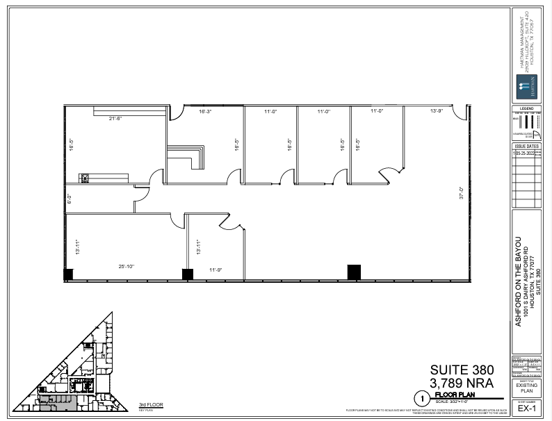 1001 S Dairy Ashford Rd, Houston, TX à louer Plan d’étage- Image 1 de 1