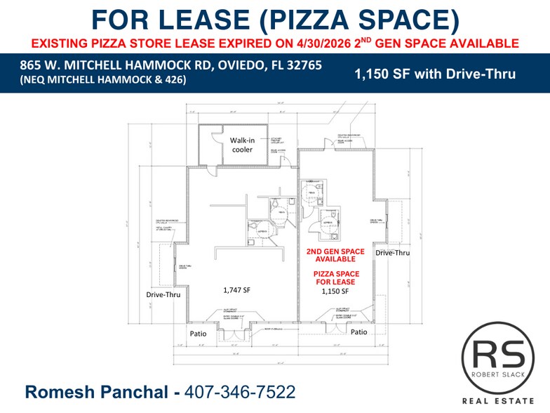 865 W Mitchell Hammock Rd, Oviedo, FL à louer - Plan d’étage - Image 3 de 6