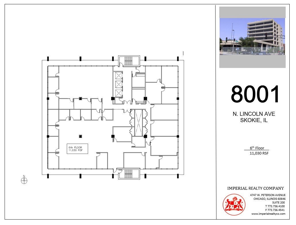 8001 Lincoln Ave, Skokie, IL for lease Floor Plan- Image 1 of 6