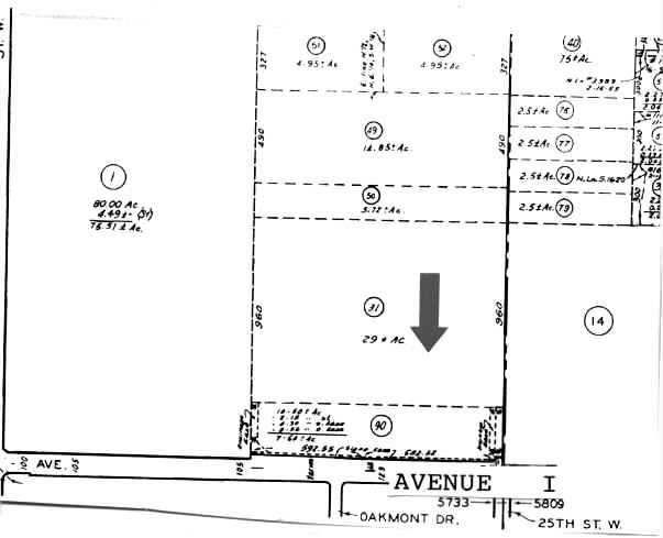 2501 W Avenue I, Lancaster, CA à vendre - Plan cadastral - Image 2 de 2