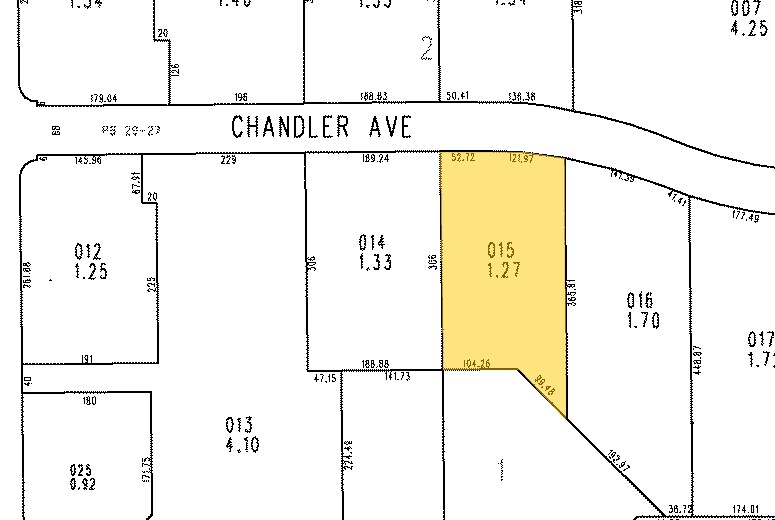 2505 Chandler Ave, Las Vegas, NV à louer - Plan cadastral - Image 3 de 5