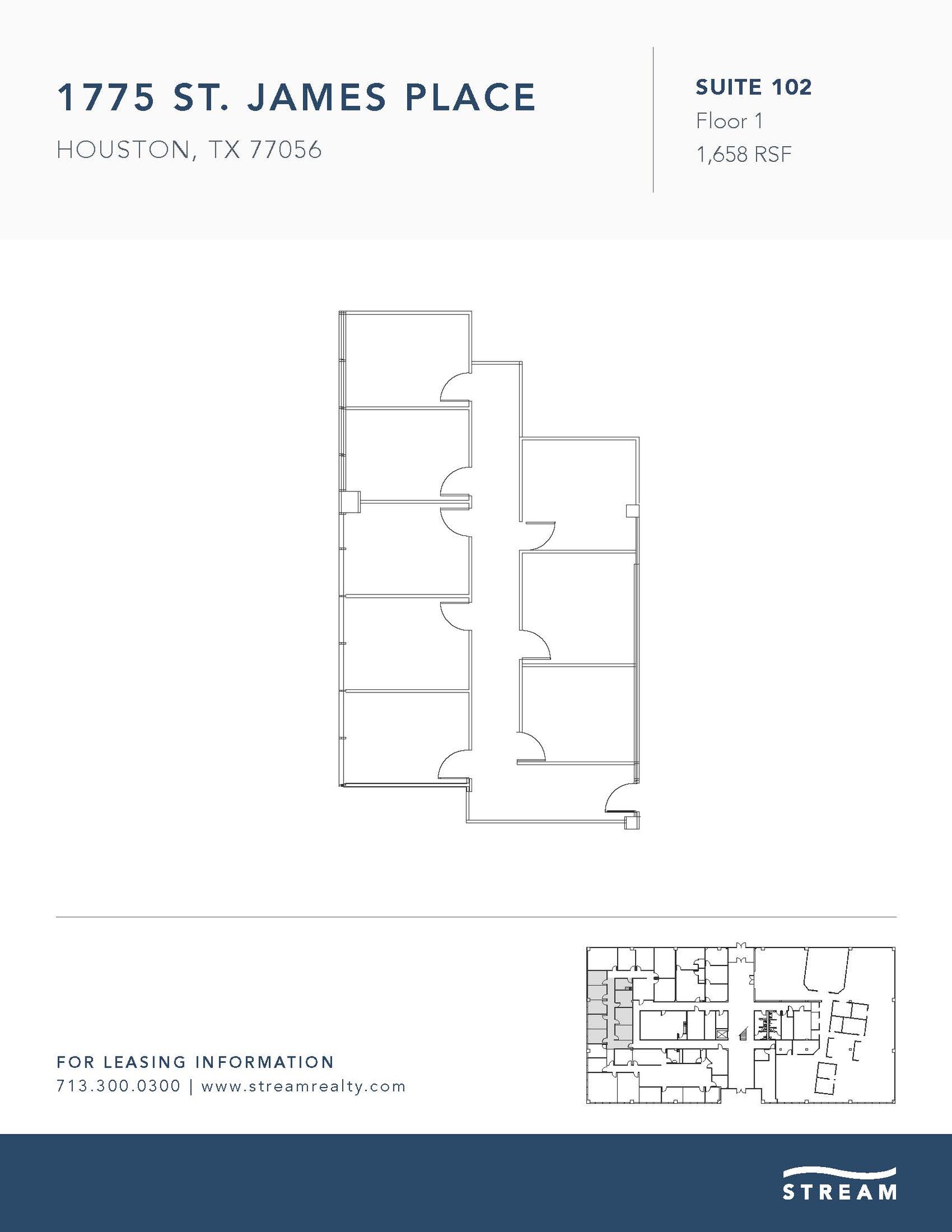 1775 St James Pl, Houston, TX à louer Plan d  tage- Image 1 de 1