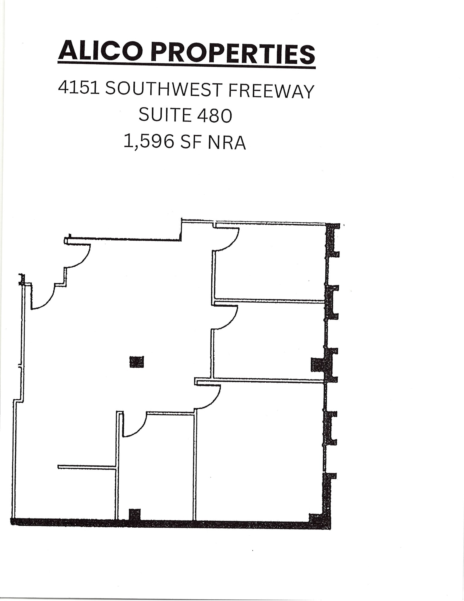4151 Southwest Fwy, Houston, TX à louer Plan d’étage- Image 1 de 1