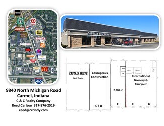 Plus de détails pour 9830 N Michigan Rd, Carmel, IN - Commerce de détail, Industriel à louer