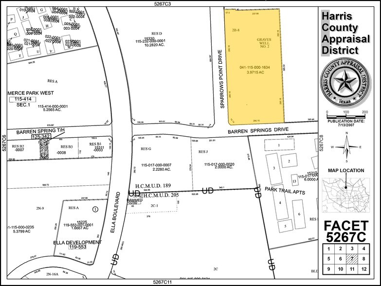 232 Barren Springs Dr, Houston, TX à vendre - Plan cadastral - Image 2 de 15