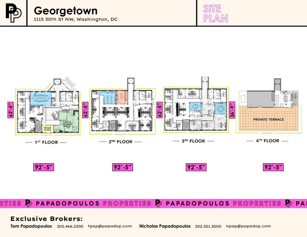1115 30th St NW, Washington, DC à louer Plan d’étage- Image 1 de 1