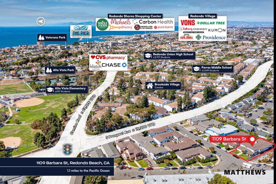 1109 Barbara St, Redondo Beach, CA à vendre - Photo du bâtiment - Image 3 de 3