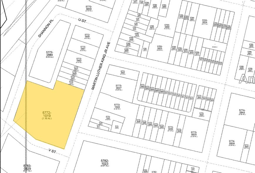 2041 Martin Luther King Jr Ave SE, Washington, DC à louer - Plan cadastral - Image 1 de 1
