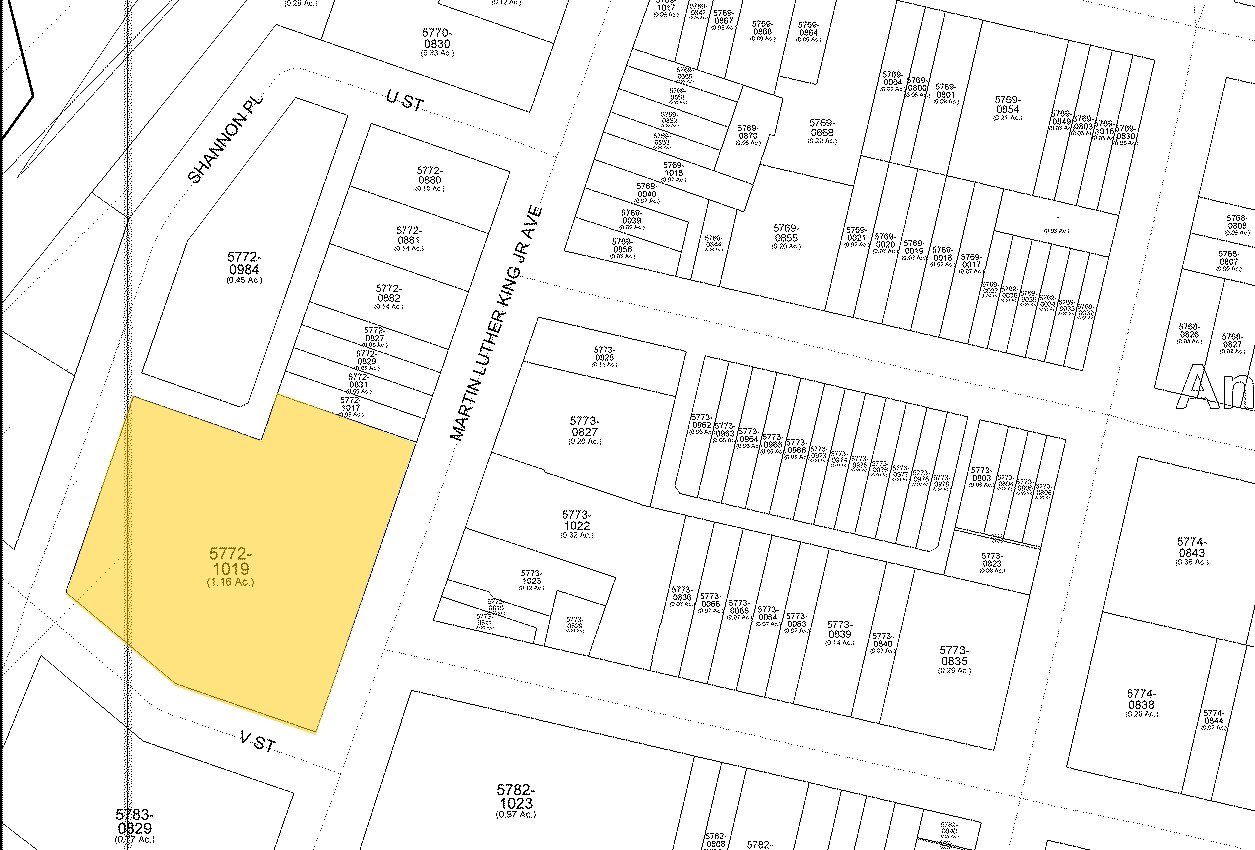 2041 Martin Luther King Jr Ave SE, Washington, DC à louer Plan cadastral- Image 1 de 2