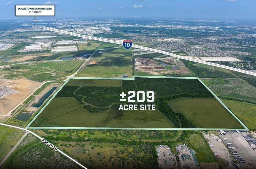I-10 & FM 1516, San Antonio, TX à vendre - Aérien - Image 3 de 4