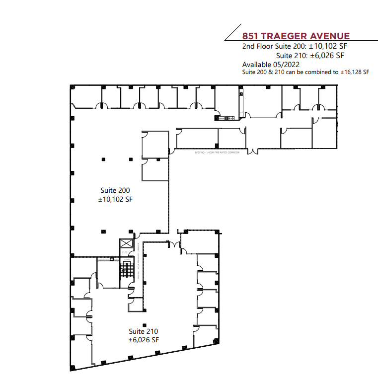 801 Traeger Ave, San Bruno, CA for lease Floor Plan- Image 1 of 1