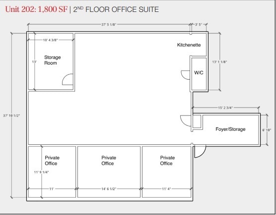 41 Orchard St, Ramsey, NJ for lease Floor Plan- Image 1 of 1