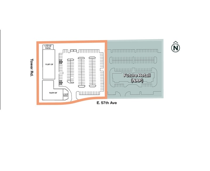 NEC 57th & Tower Rd - Retail Building, Denver, CO for lease - Building Photo - Image 2 of 2