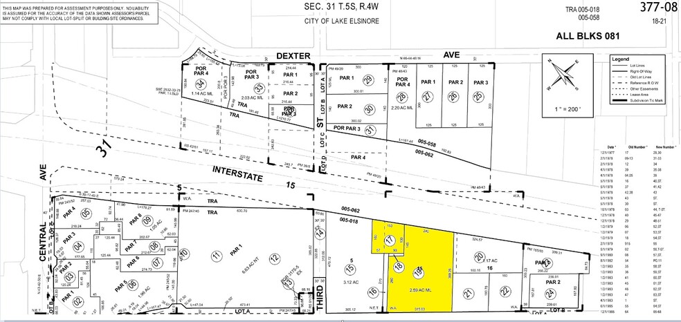 Collier Ave, Lake Elsinore, CA à vendre - Plan cadastral - Image 2 de 2