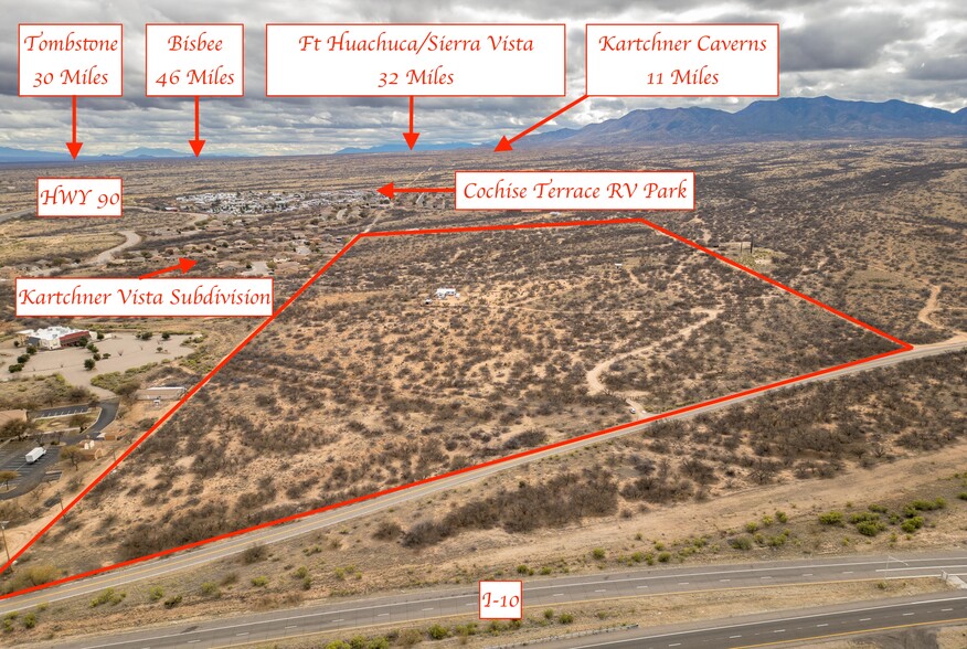 I-10 & State Route 90, Benson, AZ for sale - Aerial - Image 2 of 5