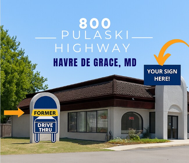 Plus de détails pour 800 Pulaski Hwy, Havre De Grace, MD - Commerce de détail à vendre