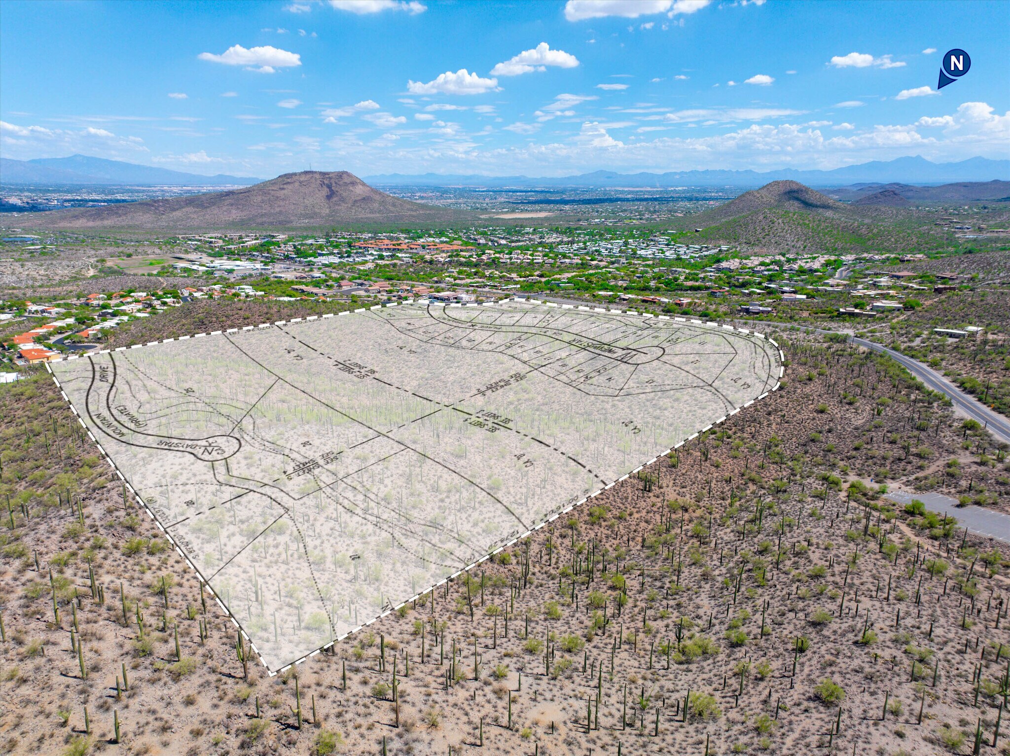 W NWC of Anklam Rd and Greasewood Rd, Tucson, AZ à vendre Aérien- Image 1 de 6