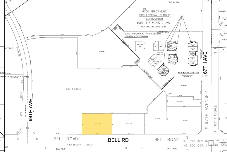 6800 W Bell Rd, Glendale, AZ à vendre - Plan cadastral - Image 2 de 4