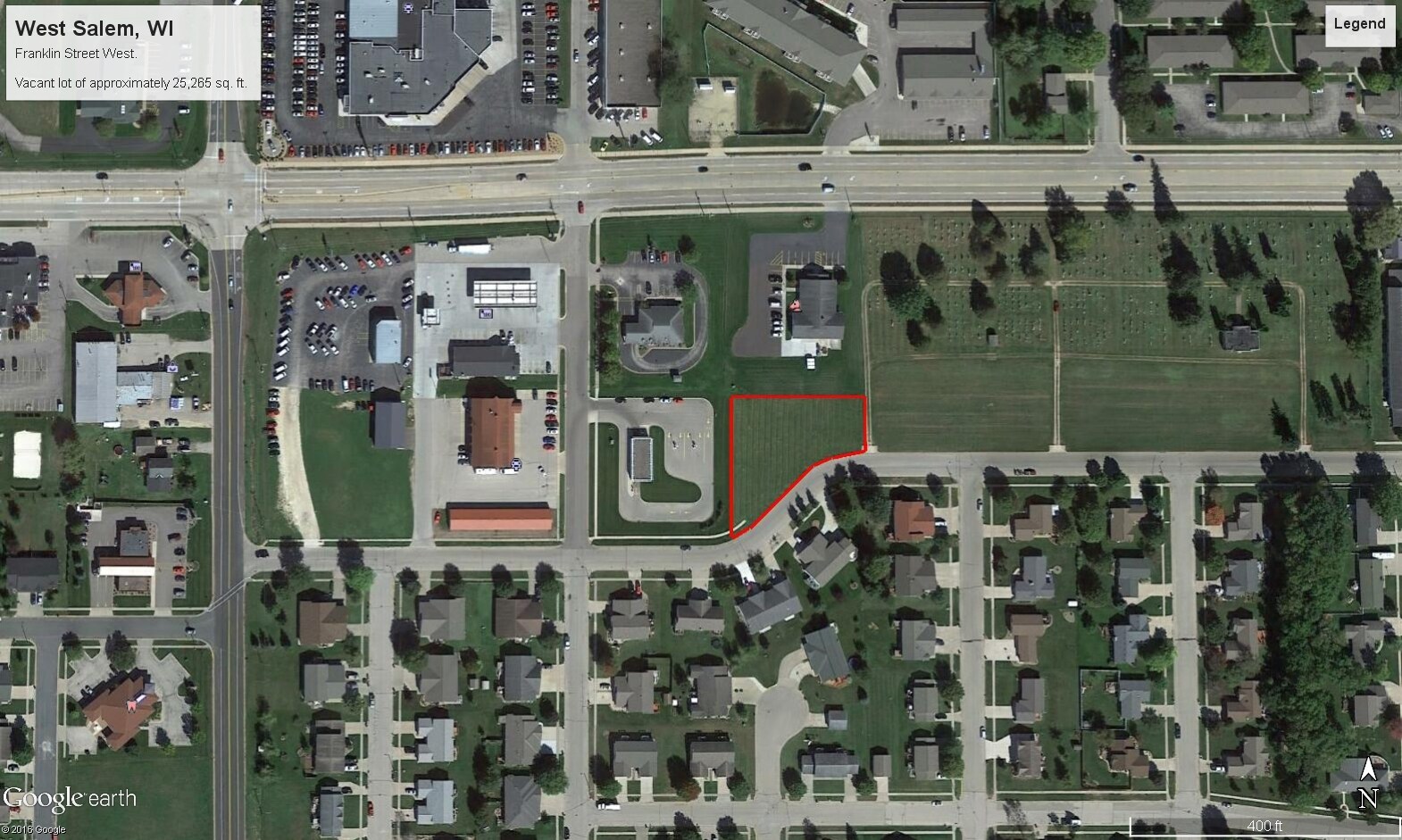 Franklin St, West Salem, WI for sale Aerial- Image 1 of 4