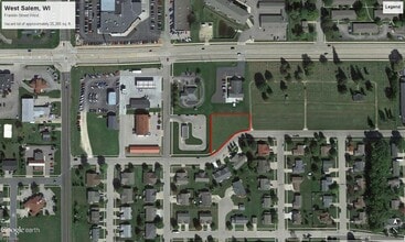 Franklin St, West Salem, WI - AERIAL map view - Image1