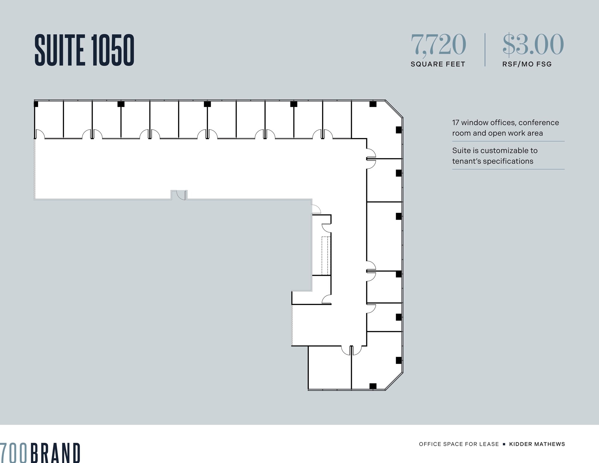 700 N Brand Blvd, Glendale, CA à louer Plan d’étage- Image 1 de 1