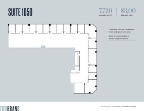700 N Brand Blvd, Glendale, CA à louer Plan d’étage- Image 1 de 1