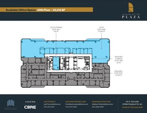 201 S College St, Charlotte, NC à louer Plan d’étage- Image 1 de 1