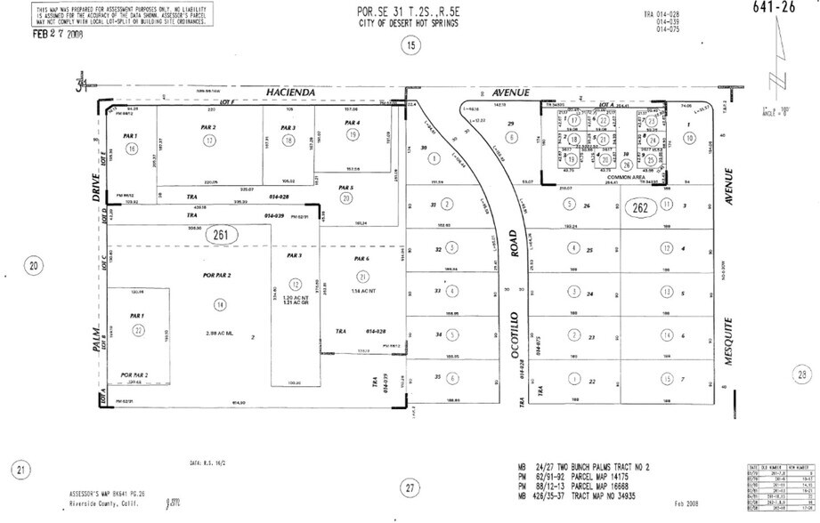 13180-13190 Palm Dr, Desert Hot Springs, CA à louer - Plan cadastral - Image 3 de 6