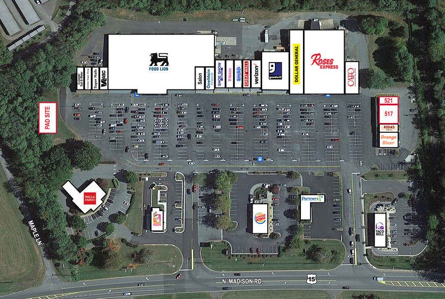 533-591 N Madison Rd, Orange, VA for lease - Site Plan - Image 2 of 3