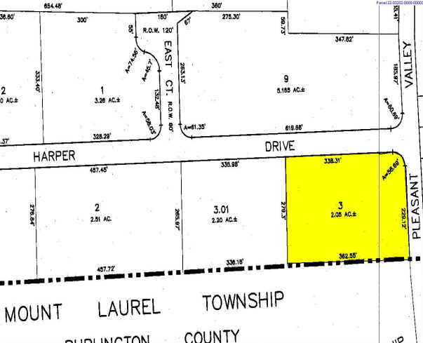 300 Harper Dr, Moorestown, NJ à louer - Plan cadastral - Image 2 de 23