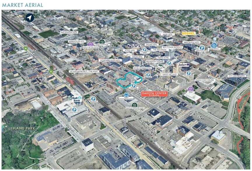 51 Broadway N, Fargo, ND à vendre - Photo du bâtiment - Image 2 de 13