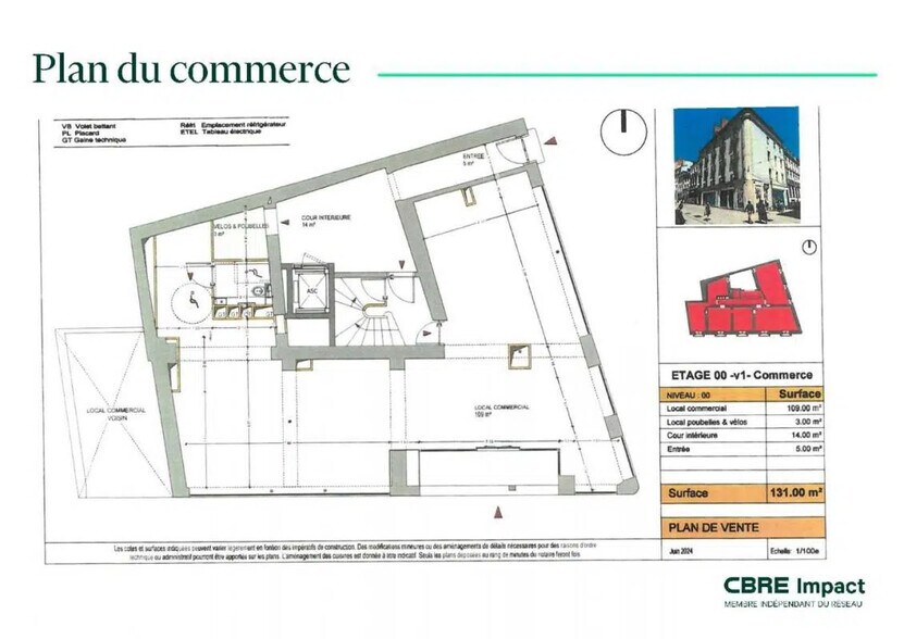 Commerce de détail dans Dijon à vendre - Plan d’étage - Image 3 de 4