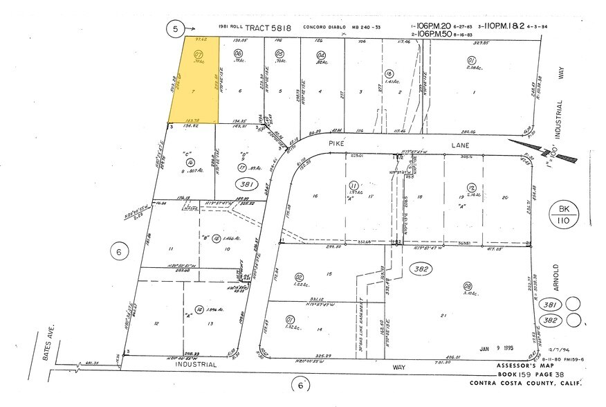 4054 Pike Ln, Concord, CA for lease - Plat Map - Image 3 of 7