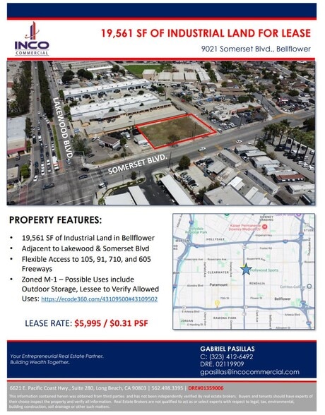 9021 Somerset Blvd, Bellflower, CA for lease - Other - Image 2 of 2