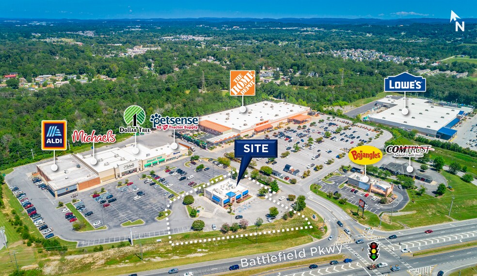 2047 Battlefield Pky, Fort Oglethorpe, GA à vendre - Photo du bâtiment - Image 2 de 6